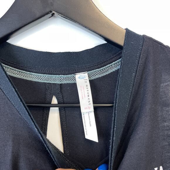 Free People FP Movement XS DREAM Split Back High Neck Tank Top Black - Picture 4 of 10